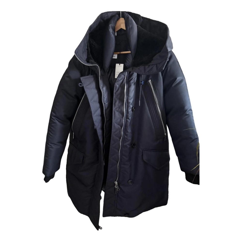BURBERRY Hooded Parka Coat w Shearling